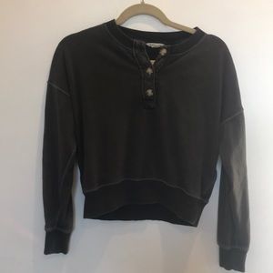 American eagle button up sweatshirt